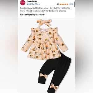 🌟 3 for $12 • NWT • bee outfit 18-24M